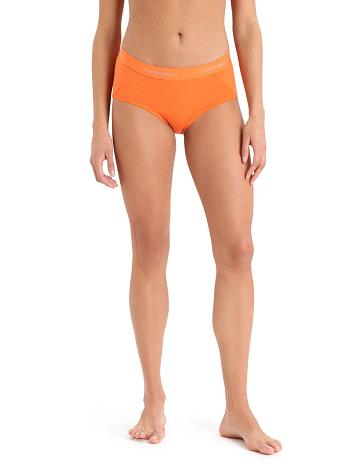 Dámské Spodní Prádlo Icebreaker Merino Sprite Hot Pants Oranžové | CZ 1242CTVE